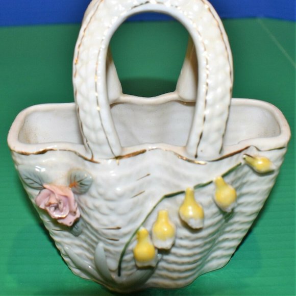 Other - Decorative Ceramic Floral Basket